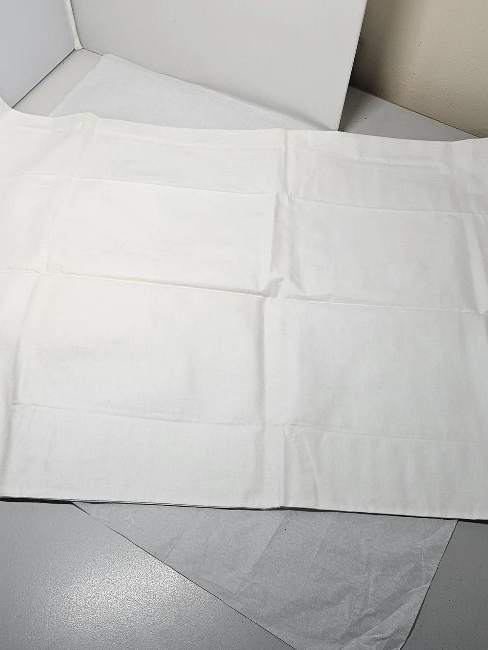Vintage Set Woolco Muslin Cotton Pillowcases With Pink Crochet Lace Trim